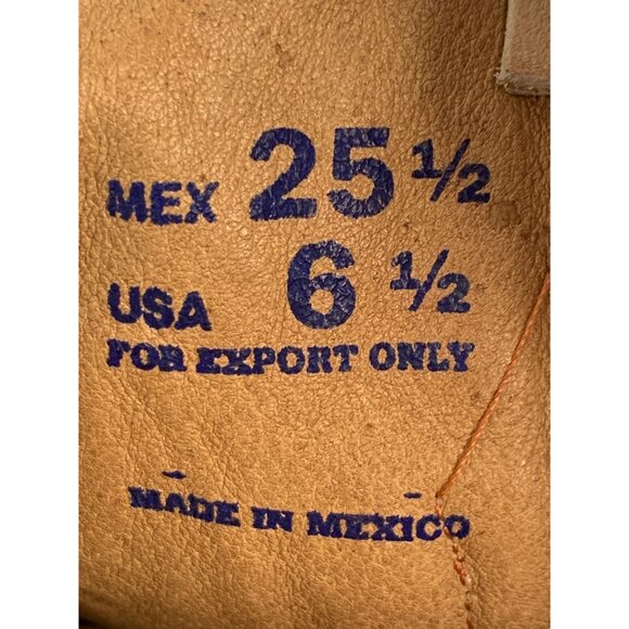 Handmade Mexico Cowboy Boots Embroider Glitter Toe Croc Women 6.5 8940 Bling - Picture 3 of 7